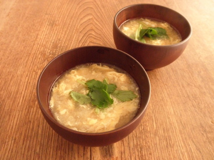 Japanese Yam and Mitsuba Egg Drop Soup