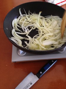 sauté onion