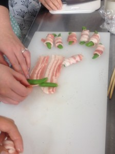 Wrap it around the snap peas