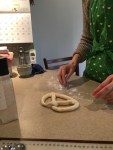form the pretzels